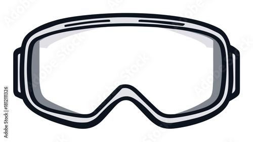 Enhance Winter Sporting Experience with Ski Goggles Solid Icon