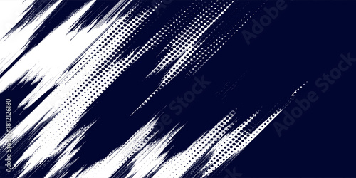 Dots halftone white blue gradient color pattern grunge texture background. Dots pop art comic sports style