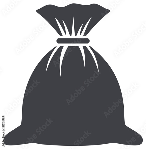 Filled Sack Icon Graphic Style Vector Illustration