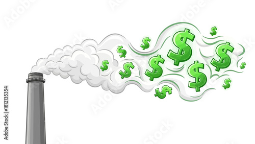 Pollution producing money