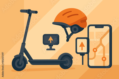 Icon modern no labels helmet smart chinese minimal vector full mobility devices