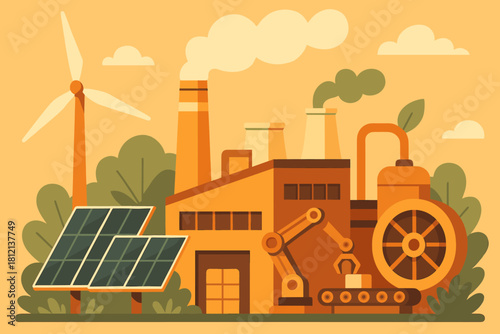 Negative captions factory eco friendly icon vector text full no emojis bubbles