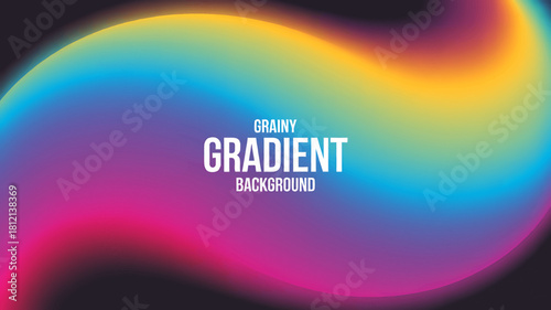 Abstract grainy gradient background with vibrant colorful blend