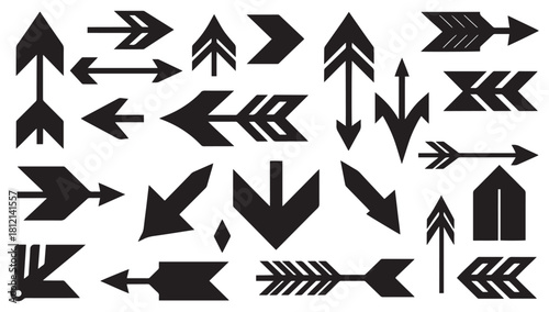 Diverse arrow collection showcases direction, navigation, and motion for dynamic designs, wayfinding systems, and creative projects with a modern edge