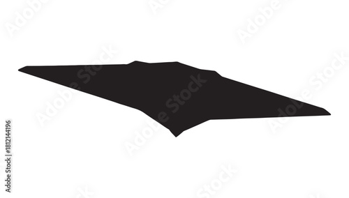 Sleek modern stealth bomber design ready for defense projects or futuristic war gaming simulations, offering a bold, powerful statement of tactical air power