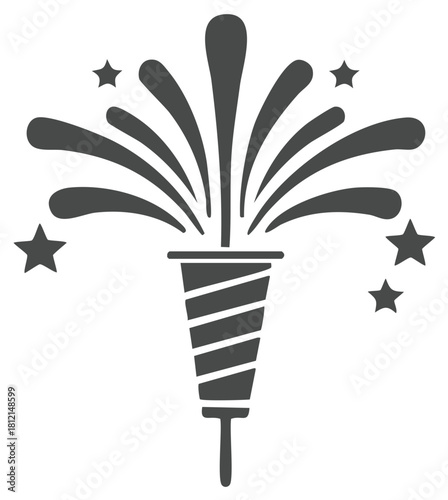 Celebration Fireworks Sparkler Pyrotechnic Display with Stars