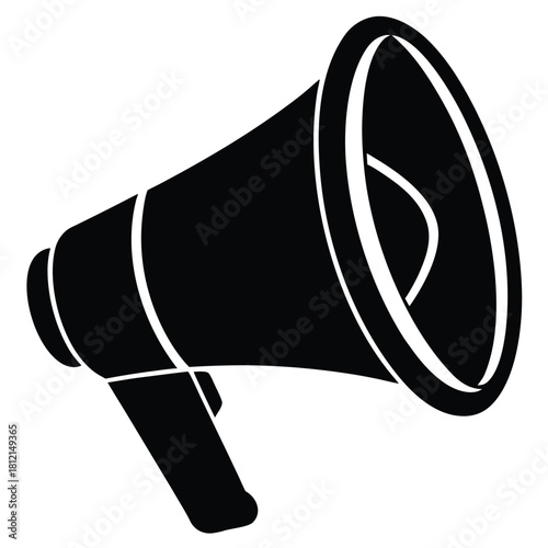 megaphone icon on white background