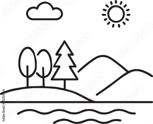 Forest and Mountain View