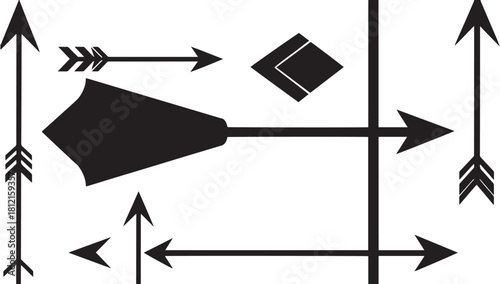 Navigate Your Vision with Bold Arrow Designs and Directional Elements, Perfect for Guiding Strategy and Highlighting Progress in Business and Design Projects