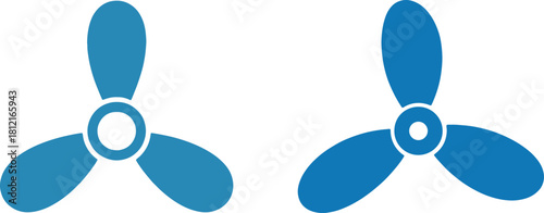 Air Fan Propeller Symbol for Ventilation and Cooling