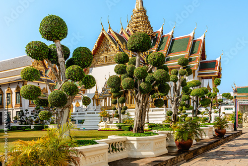 Wat Phra Kaew, Temple of the Emerald Buddha, Bangkok, Thailand