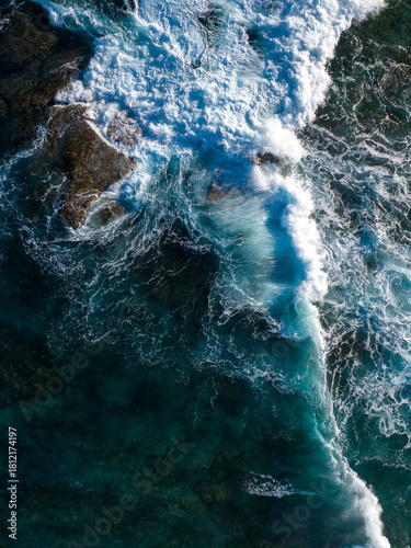 Aerial Ocean Views Along the Coast of Kalbarri National Park, Western Australia
