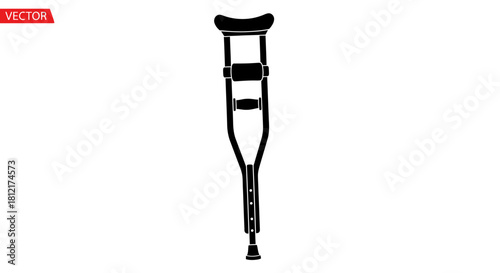 Cane for mobility with transparent background