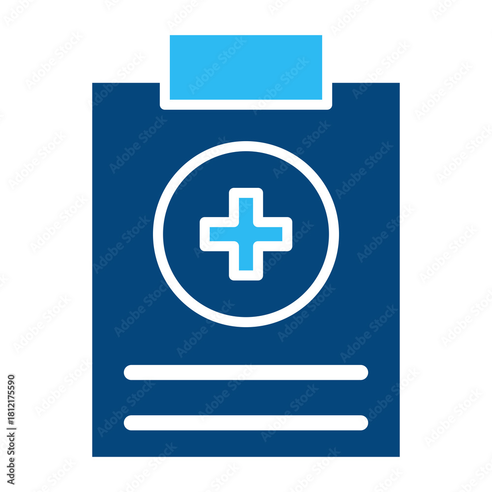 Fototapeta premium healthcare report vector icon