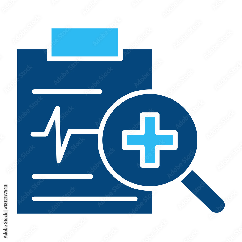 Obraz premium diagnosis vector icon