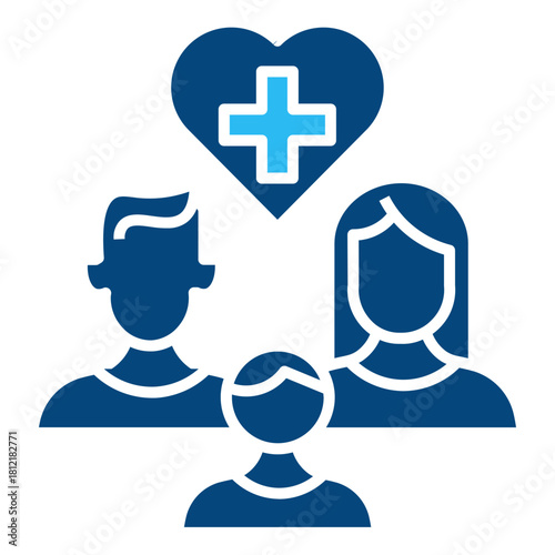 family healthcare vector icon