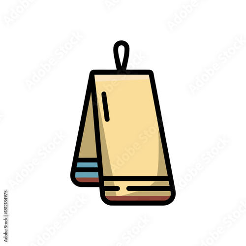 Paper towel holder icon on White Background Vector Art Illustration on white background.