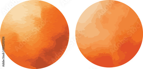 Vector set of watercolor swatches