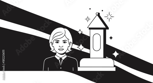 Detailed whisk illustration with color options and typography