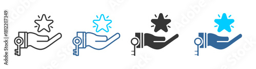 chance icon set multiple style collection