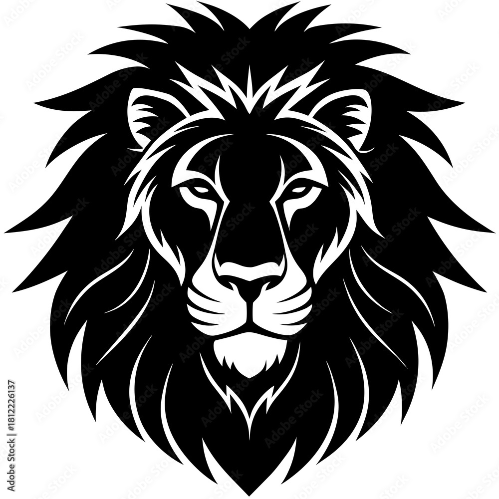 Obraz premium Lion head vector