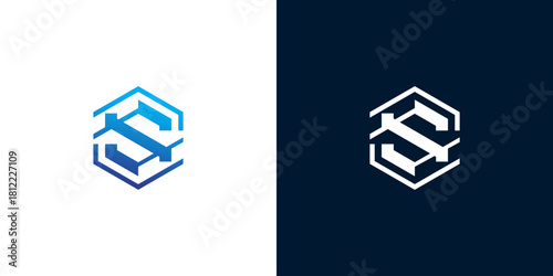 Modern Hexagon Logo Design Abstract Initial 'S' Symbol for Business Branding and Identity
