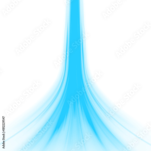 Blue wave curved lines for presentations, illustration of articles and publications on technological trends and innovations, covers of technological magazines. Light arc in blue colors.	