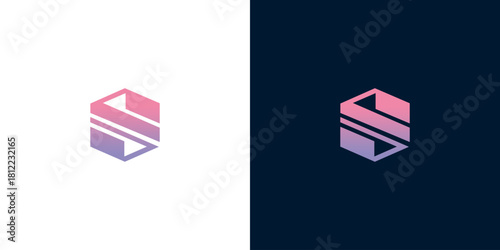 Elegant Hexagon Letter S Logo Design with Modern Gradient for Business and Creative Ventures