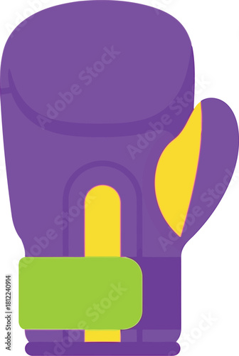 Vibrant purple boxing glove icon