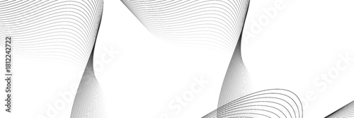 Dotted wave line background. Black halftone undulate pattern. Abstract particle flow wave wallpaper. Curved dashed gradient net element. presentation, cover design
