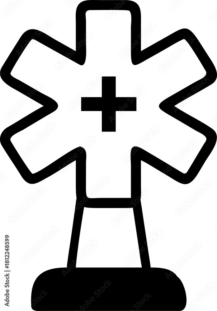 Fototapeta premium hospital emergency icon