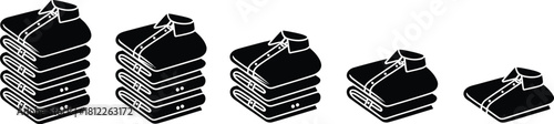 Folded Shirt Icons Set  Stack of Clothes Vector Illustration
×

