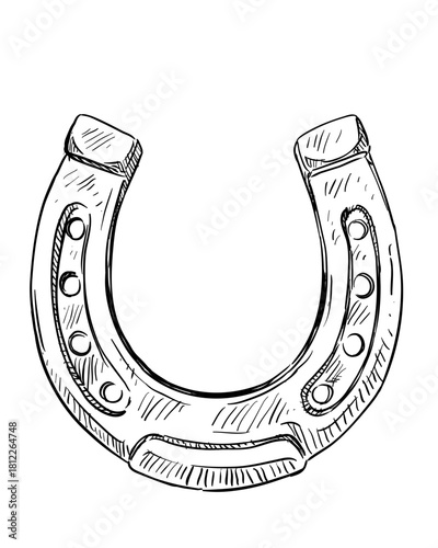 horseshoe on a black background horseshoe, luck, horse, shoe, lucky, isolated, metal, symbol, gold, steel, golden, fortune, object, talisman, good, white, iron