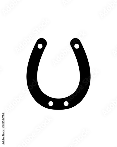 horseshoe isolated on white horseshoe, metal, steel, talisman, silver, charm, vector, old, western, object, fortune, symbol, luck, horse, isolated, white, gold