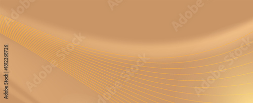 Abstract gold lines background with light effects. vector illustration