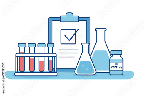Laboratory equipment for medical testing, vaccine development, and clinical trial approval