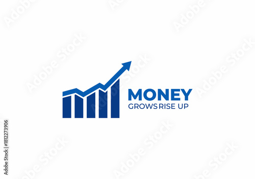 money growth icon symbol logo vector