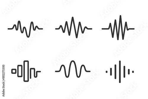 Audio sound wave equalizer patterns for digital music and voice interface design