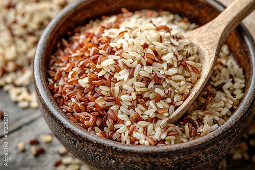 Wallpaper Mural Rustic style brown rice display high resolution picture Torontodigital.ca