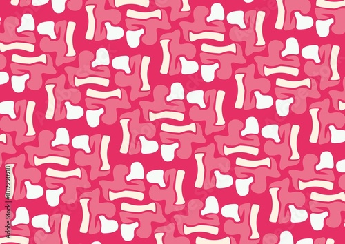 seamless background with hearts