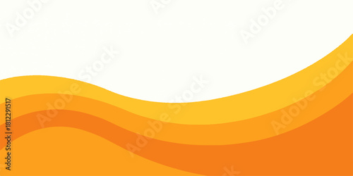 Abstract orange wave background with white space for text or graphic design