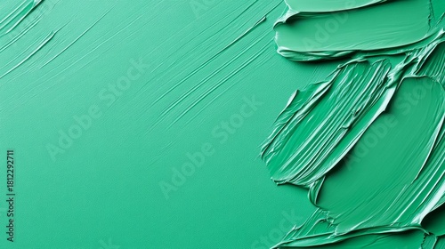 Emerald Green Paint Texture, Abstract Swirls, Art Background, paint texture, abstract background