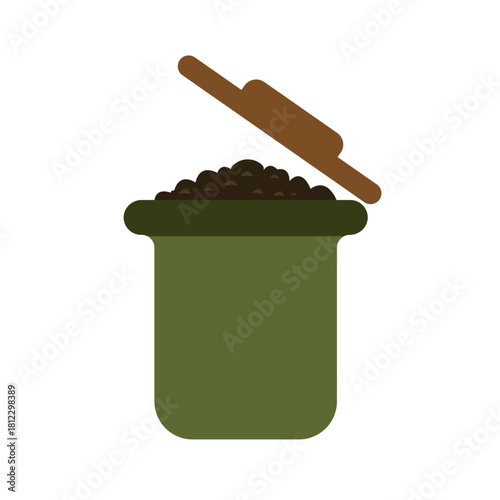 Compost Bin Organic Waste Icon