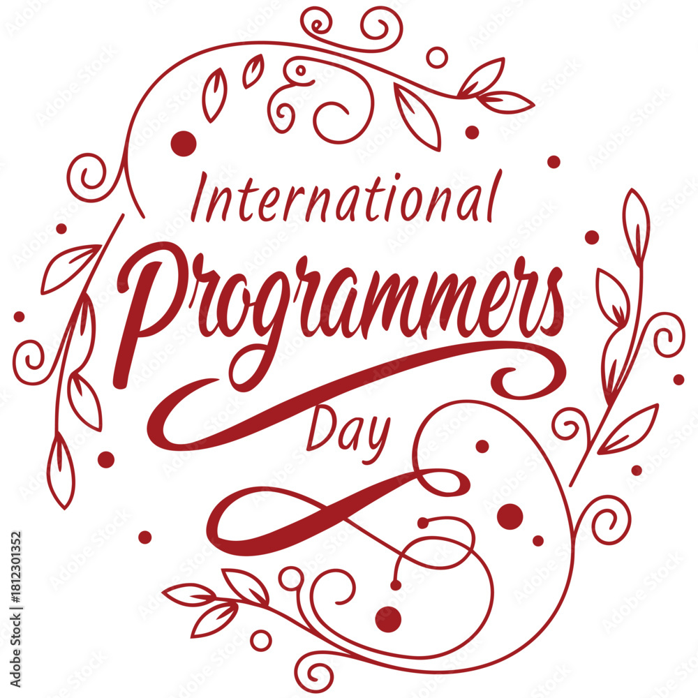 Obraz premium international programmers' day, cyber, computer, technology