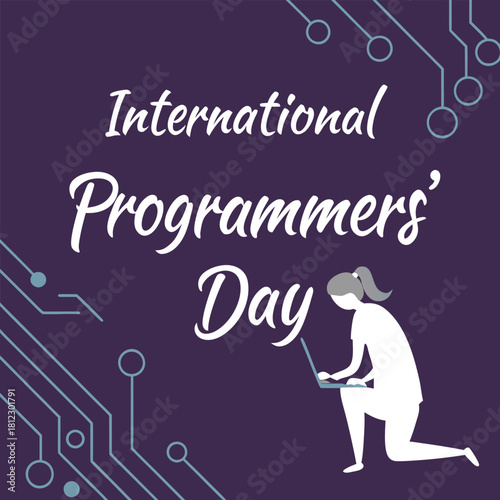 international programmers' day, computer, technology