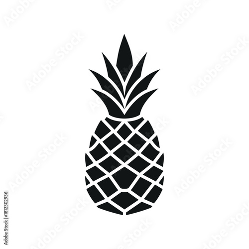 pineapple icon in trendy flat design