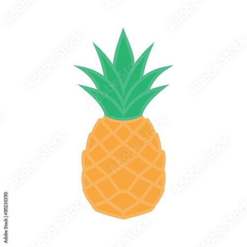 pineapple icon in trendy flat design