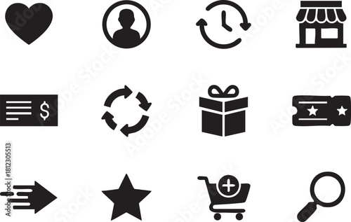 Set of ecommerce icons for web and mobile design