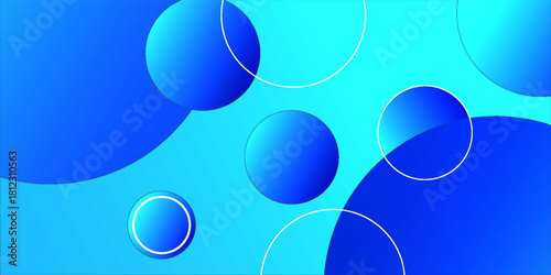 abstract fluid background with blue color. Circle shapes composition. Dynamic shapes composition and elements. Trendy and modern gradient background color. Eps10