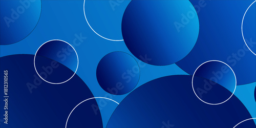 abstract fluid background with blue color. Circle shapes composition. Dynamic shapes composition and elements. Trendy and modern gradient background color. Eps10